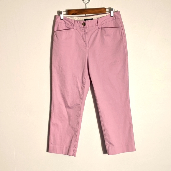 Lands' End Pants - Lands' End Pink Cropped Pants, 6